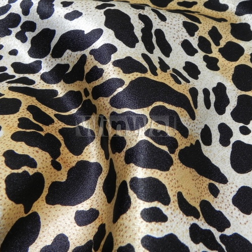 Cheetah Printed Satin Crepe 1809D1 - 41 Bennett Silks
